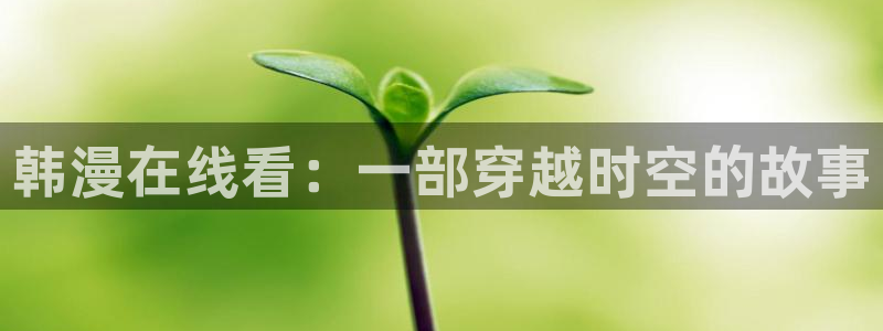 羞羞漫画l：韩漫在线看：一部穿越时空的故事